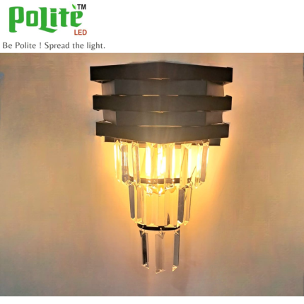 Modern Crystal Black Gold Wall Lamp Postmodern Bedroom Wall Lamp wall bedside aisle wall lamp For Indoor Light Fixtures