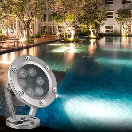 POLITE 6W Swimming pool and fountain lights   Stainless Steel UNDER WATER LIGHT